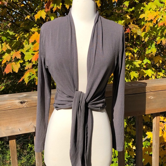 A sweater wrap grey size small, organic fibers - Picture 3 of 7